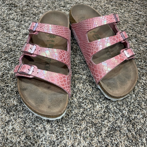 Birkenstock Shoes - Birkenstock 3-Strap Sandal, Pink shimmer size EU 36